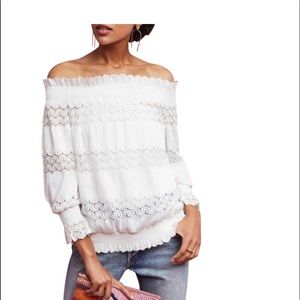 Never worn Deletta Riley off shoulder top